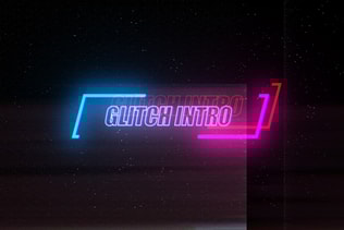 Glitch Logo Reveal