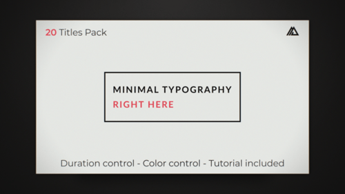 Clean Animated Typography Titles Pack for Modern Video Projects