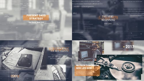 Linha do tempo antes e agora - 2 em 1