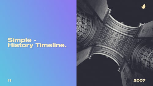 Simple History Timeline, Video Displays ft. business & corporate - Envato