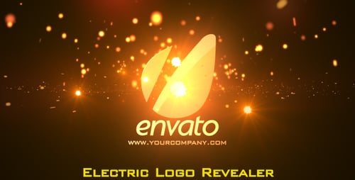 Dynamic Electric Sparks Cinematic Logo Reveal