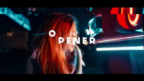 Dynamic Glitch Opener with Bold Typography and Fast Transitions