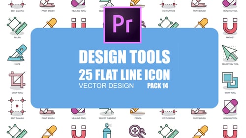 Design Tools – Flat Animation Icons (MOGRT)