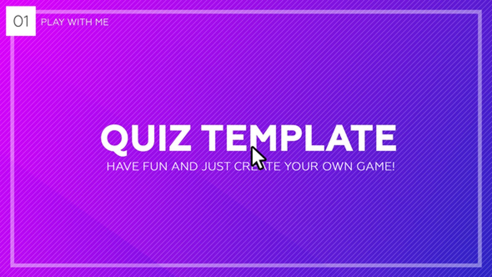 Dynamic Quiz Template with Customizable Questions and Answers, Openers ...