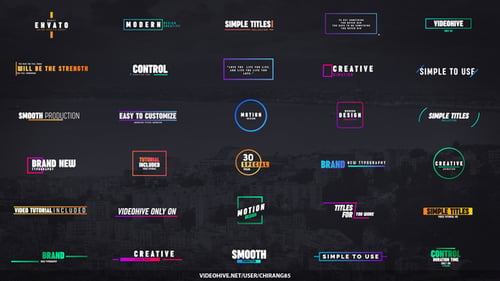 Colorful Modern Titles for Premiere Pro