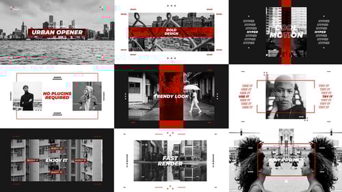 Urban Opener / Stylish Clean Promo / Dynamic Typography / Hip-Hop Lifestyle / Cities and Streets