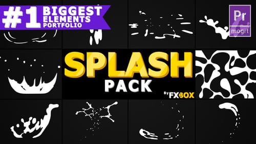 Hand Drawn Liquid Splash Effects Pack for Premiere Pro