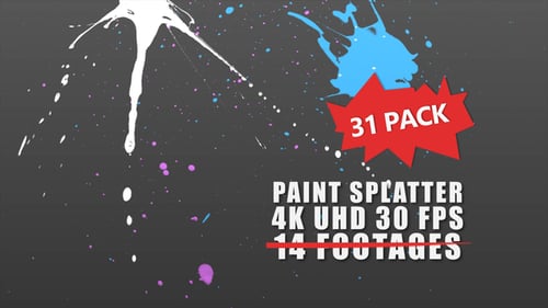 Dynamic Paint Splatter and Leaks Alpha Channel Pack