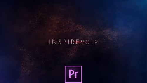 Abstract Particle Light Reveal Title Animation