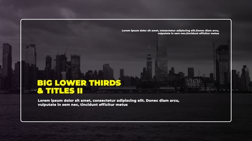 Big Lower Thirds & Titles 2 // MOGRT