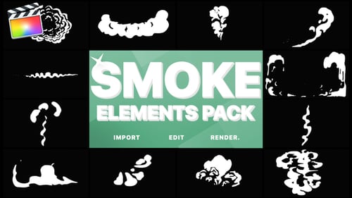 Cartoon Animated Smoke and Vapor Elements Pack