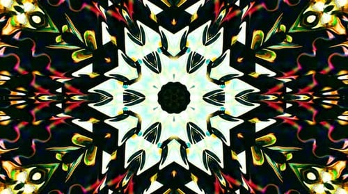 Colorful Abstract Kaleidoscope Background Loop