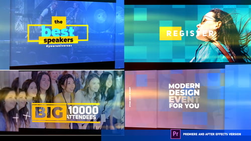 Dynamic Event Presentation Opener with Modern Text Animation