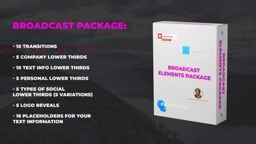 Modern Broadcast Graphics Pack with Clean Lower Thirds