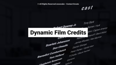 Credits Editable Video Templates - Envato