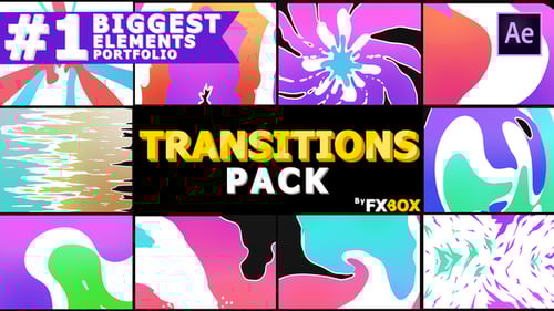 Juicy Colorful Transitions | After Effects