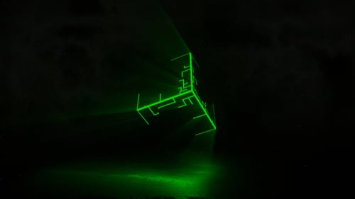 Geometric Neon Lines Logo Reveal