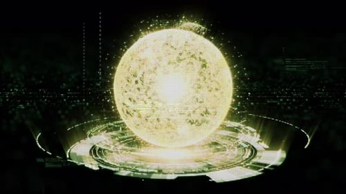 Futuristic Holographic Nuclear Fusion Head Up Display Screen 05
