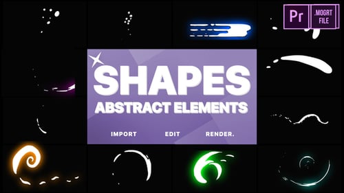 Funny Abstract Shapes | Premiere Pro MOGRT