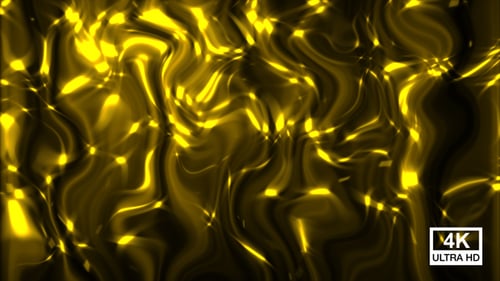 Abstract Fluid Golden Light Waves Motion Background