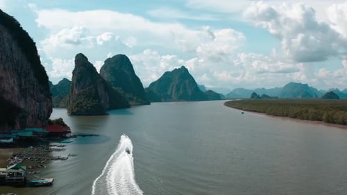 Panyee Fisherman Floating Village in Phang Nga Thailand