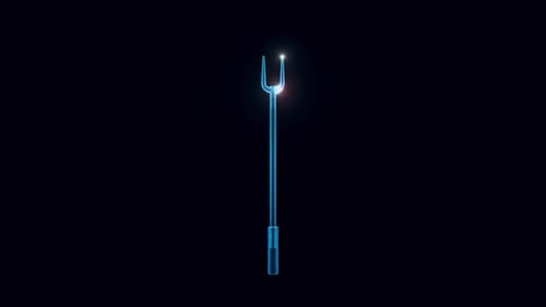 Futuristic Glowing Plasma Electrode Animated Tool