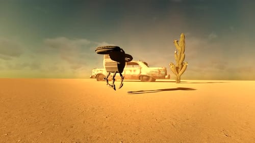 Un vaisseau spatial atterrissant sur Terre