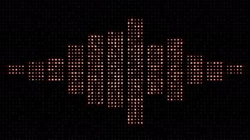 Animated Glowing Digital Sound Equalizer Loop