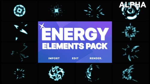 Dynamic Energy Flash FX Animated Elements and Reveals