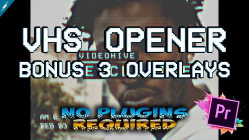 Retro VHS Glitch Opener for Video Introductions