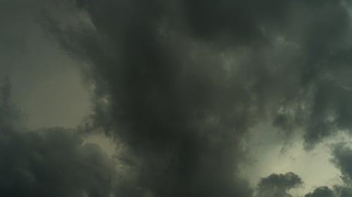 Billowing Clouds Moving in the Daytime Sky