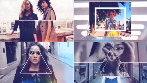 Dynamic Geometric Opener with Fast Cuts and Glitch Effects