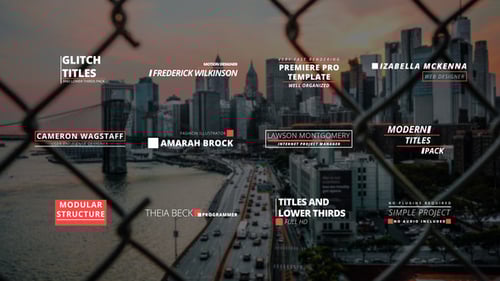 Dynamic Glitch Titles and Lower Thirds Pack for Modern Video Content