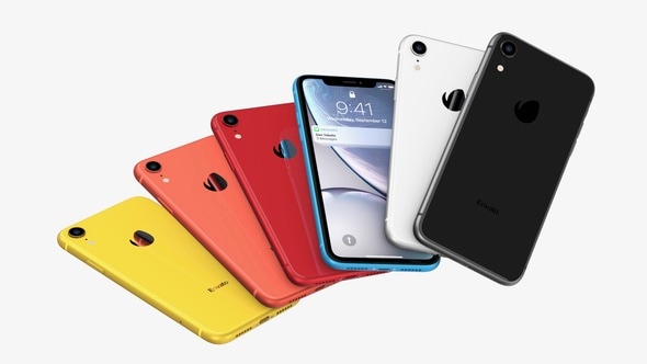 Cover for Phone Xr, 8 & SE / Flat Box - Mockup Kit