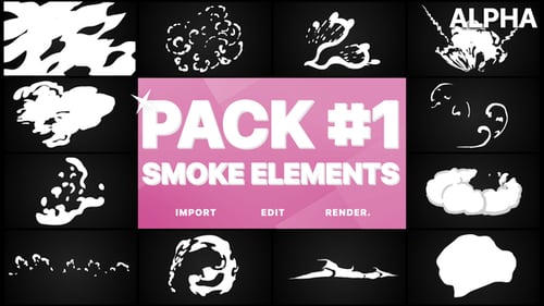 Hand-Drawn Cartoon Smoke and Energy FX Pack