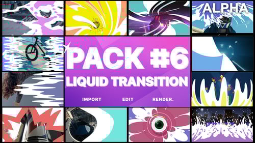 Animated Liquid Transitions Hand-Drawn Splash Pack