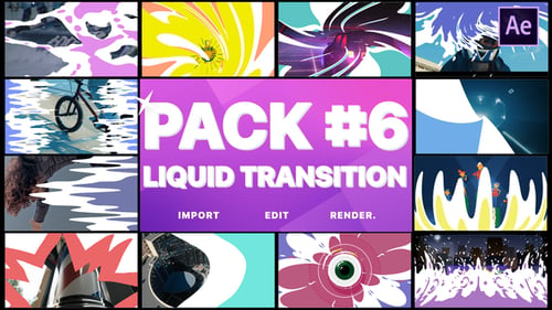 Paquete de transiciones líquidas 06 | After Effects