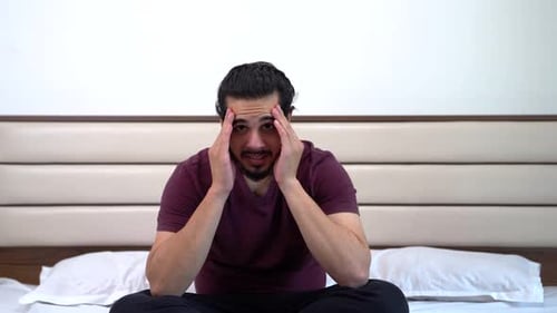 Depressed Indian man