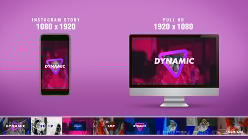 Dynamic Stomp Logo Reveal Opener for Social Media