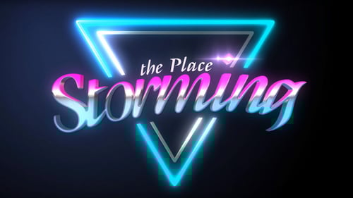 Vibrant Retro 80s Neon Logo Reveal