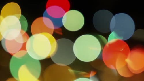 Cinematic moving bokeh stock footage clip - BOKEH 087