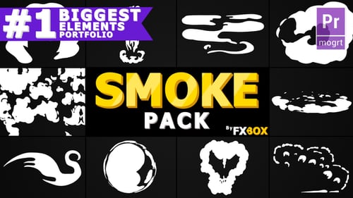 Hand Drawn Animated Smoke Transitions and Effects Pack
