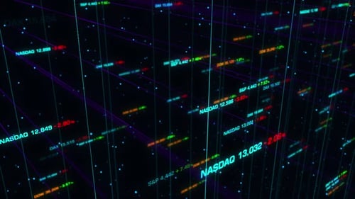 4K Stock Market Bar Graph trading (loopable)