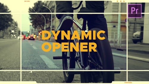 Dynamic Glitch Slideshow Opener