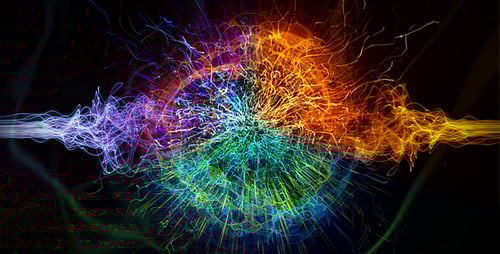 Abstract Energy Plasma Particles Loop Background