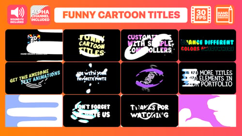 Funny Cartoon Titles | After Effects