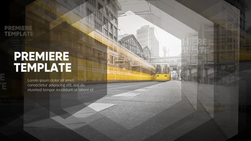 Slideshow - Stylish Hexagon // Premiere Pro