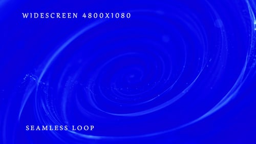Abstract Fluid Blue Light Swirl Widescreen Background Seamless Loop