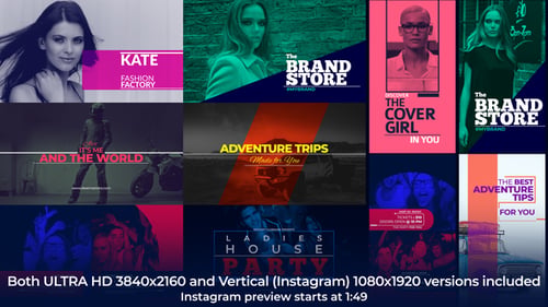 Modern Titles - Instagram Stories Typo Opener