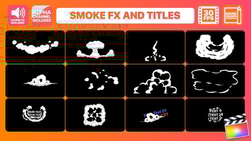 Hand Drawn Smoke Effects and Dynamic Text Title Animations